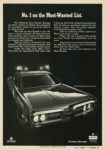 1972 Plymouth Fury Pursuit Police Car. No.1 on the Most-Wanted List