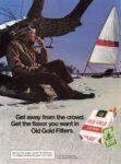 1973 Get away from the crowd. Get the flavor you want in Old Gold Filters - Kopia