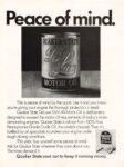 1973 Peace of mind. Quaker State