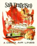 1974 San Francisco. Delta Air Lines