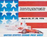1976 Formula One racing through the streets of Long Beach, California. United States Grand Prix West