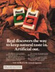 1977 Real discovers the way to keep natural taste in. Artificial out