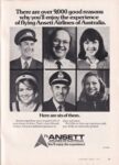 1977 There are over 9,000 good resons why you'll enjoy the experience of flying Ansett Airlines of Australia