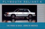 1986 Plymouth Reliant K. The Pride Is Back... Born In America