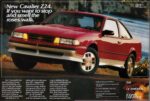 1988 Chevrolet Cavalier Z24. If you want to stop and smell the roses, walk