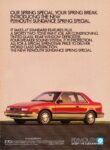 1989 Plymouth Sundance Spring Special