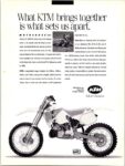 1990 KTM 250. What KTM brings together is what sets us apart