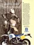 1991 Husqvarna. Built to build your confidence