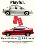 1996 Plymouth Neon. Playful.