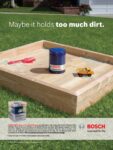 2010 Make it hold too much dirt. Bosch