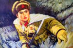 A Chinese People's Volunteer Army trooper in North Korea during the Korean War