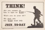 1915 Think! Are you content for him to fight for you. Join To-Day