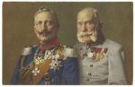 1916 Double portrait of Emperors Wilhelm II and Franz Josef
