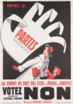 1940 Protect her! Women should not fall prey to political parties! Vote 'no' against women's suffrage.