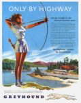 1946 Only By Highway you go straight to the choicest vacation spots. Greyhound