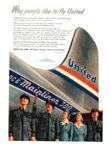 1950 Why people like to fly United. United Air Lines