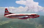 1952 Braniff Airways Convair CV-340 Metropolitan Postcard N3406