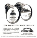1952 The Favorite In Your Glasses. Fleischmann's Churchill
