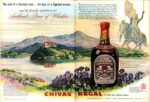 1952 The cool of a Scottish loch... the kiss of a Highland breeze... and the friendly refreshment of Scotland's Prince of Whiskies. Chivas Regal