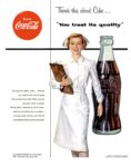 1954 Drink Coca-Cola. There's this about Coke... 'You trust its quality'