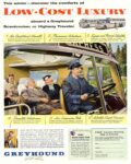 1956 This winter - discover the comforts of Low-Cost Luxury. Greyhound