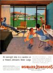 1960 An overnight stop is a vacation at a Howard Johnson's Motor Lodge