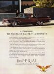 1962 Imperial Crown Four-Door Southampton. A Proposal To America's Eminent Attorneys