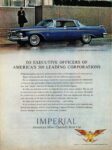 1962 Imperial Crown Four-Door Southampton. To Executive Officers Of America's 500 Leading Corporations