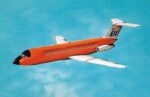 1965 Braniff International BAC1-11 Postcard N1544