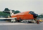 1966 Braniff International Boeing 727 Postcard N7287