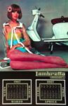 1967 Lambretta Calendar Mar & Apr, Jean Shrimpton