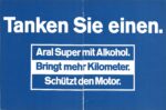 1969 Tanken Sie einen. Aral Super mit Alkohol