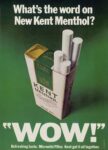 1970 What's the word on New Kent Menthol. 'Wow!'
