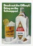 1971 Break out the Gilbey's! Bring on the Schweppes!