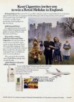 1971 Kent Cigarettes invites you to Win a Royal Holiday in England
