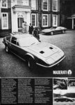 1971 Maserati Indy & Ghibli (U.K. ad)