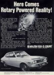 1971 Mazda RX-2 Coupe. Here Comes Rotary Powered Reality!