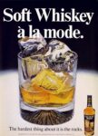 1971 Soft Whiskey a la mode. The hardest thing about it is the rocks. Calvert Extra