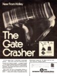 1972 New From Holley. The Gate Crasher