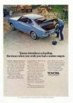 1972 Toyota Corona. Toyota introduces a hardtop. For times when you wish you had a station wagon