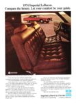 1974 Chrysler Imperial LeBaron. Compare the luxury. Let your comfort be your guide