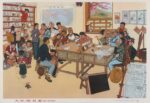 1974 The brigade library (selected the Huxian peasant painting exhibition)