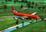 1977 Braniff DC-8-62 Postcard N1809E