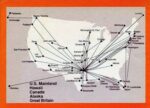 1981 Braniff International Route Map