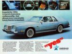 1982 Imperial FS (Frank Sinatra) Limited Edition Ad (Canada)