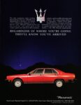 1982 Maserati Quattroporte. Regardless Of Where You're Going They'll Know You've Arrived