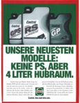 1995 Unsere Neuesten Modelle. Keine PS. Aber 4 Liter Hubraum. Castrol