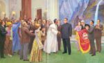 All the peoples of the world praising Kim Il Sung