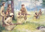 Instructing new women soldiers