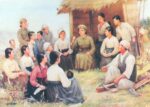 Preaching independence [communism] to villagers